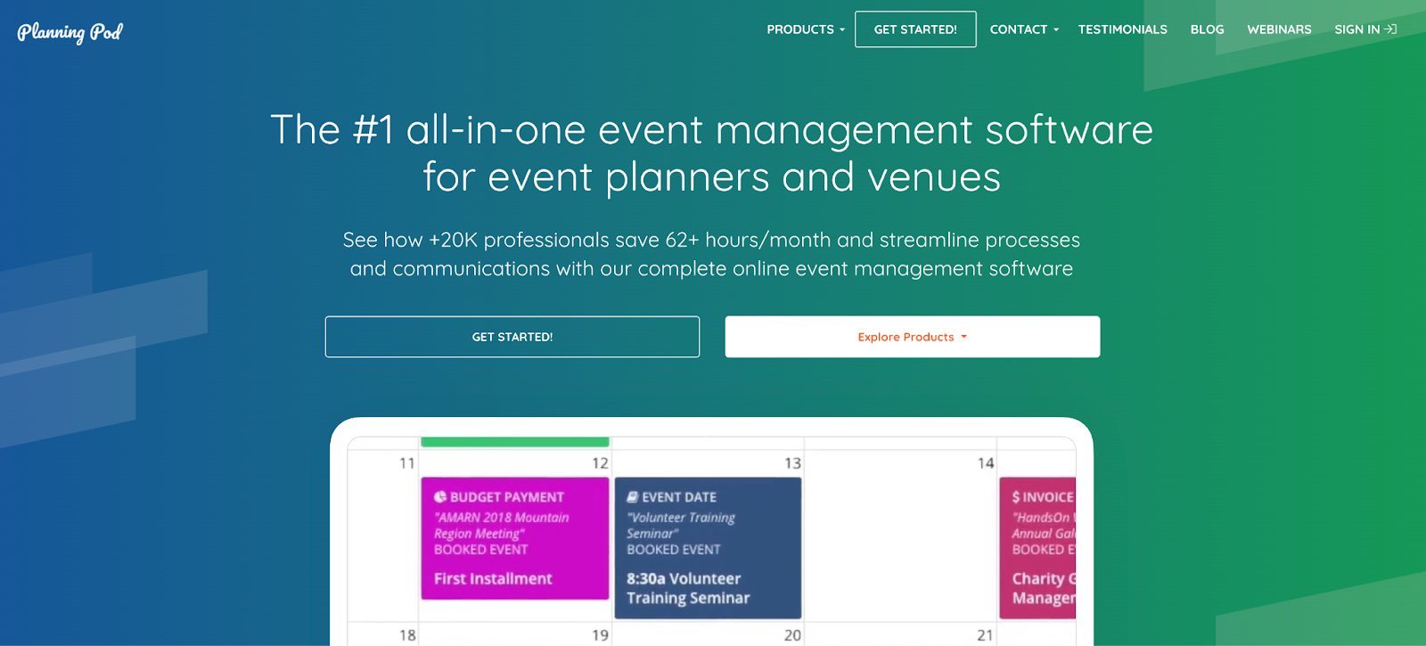 event booking software